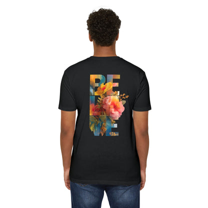 Believe Love Floral Graphic T-Shirt