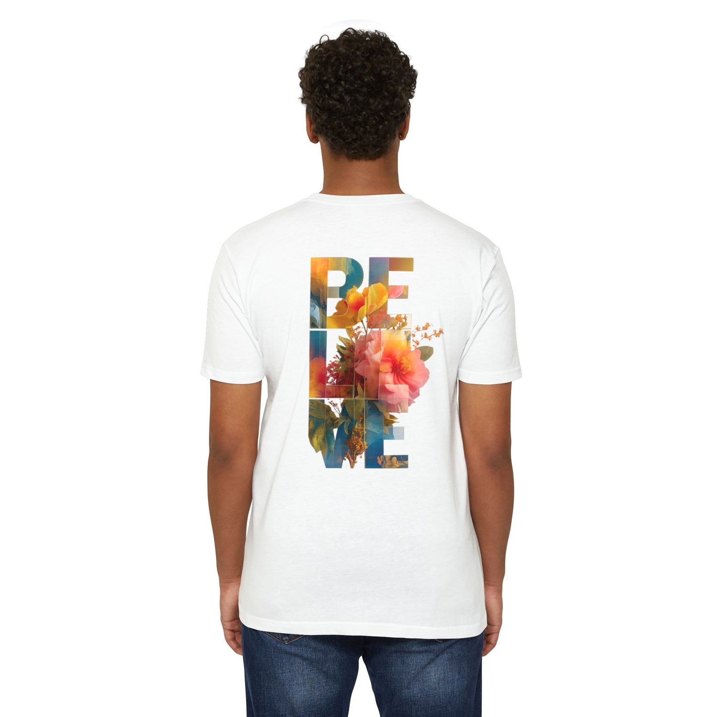 Believe Love Floral Graphic T-Shirt