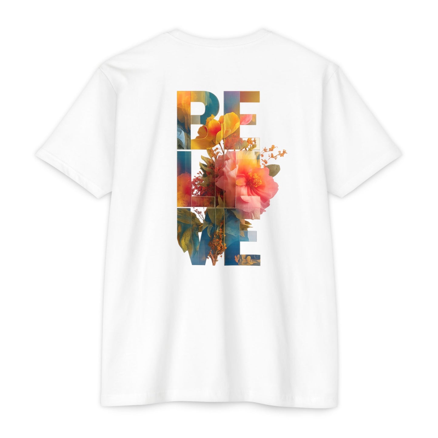 Believe Love Floral Graphic T-Shirt