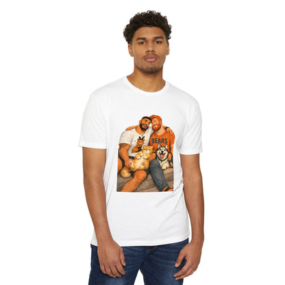 Bear Pride Couple T‑Shirt — Cozy Gay Couple Illustration with Dogs